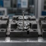 Стеклотаблетка изолятор на металлическом штифте перед спаем