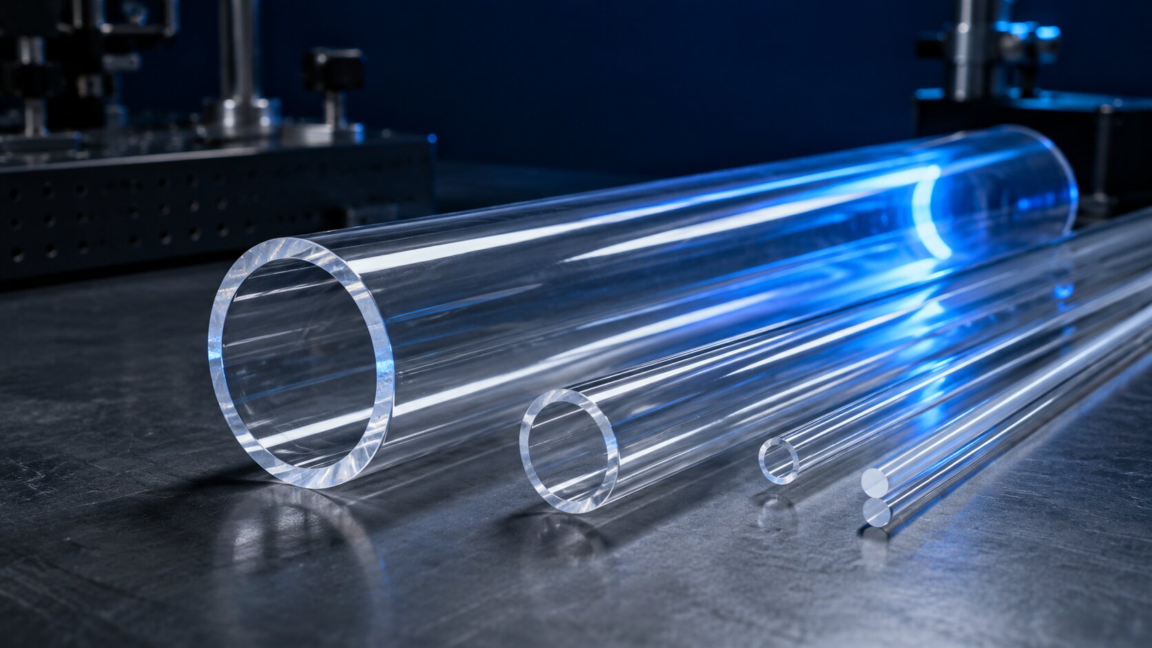 Диагностика и уход за кварцевым стеклом: кварцевые трубки на производственном столе